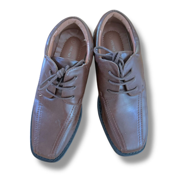 Size 1 Bruno Maro brown lace dress shoes Default Title / 1 / Boy