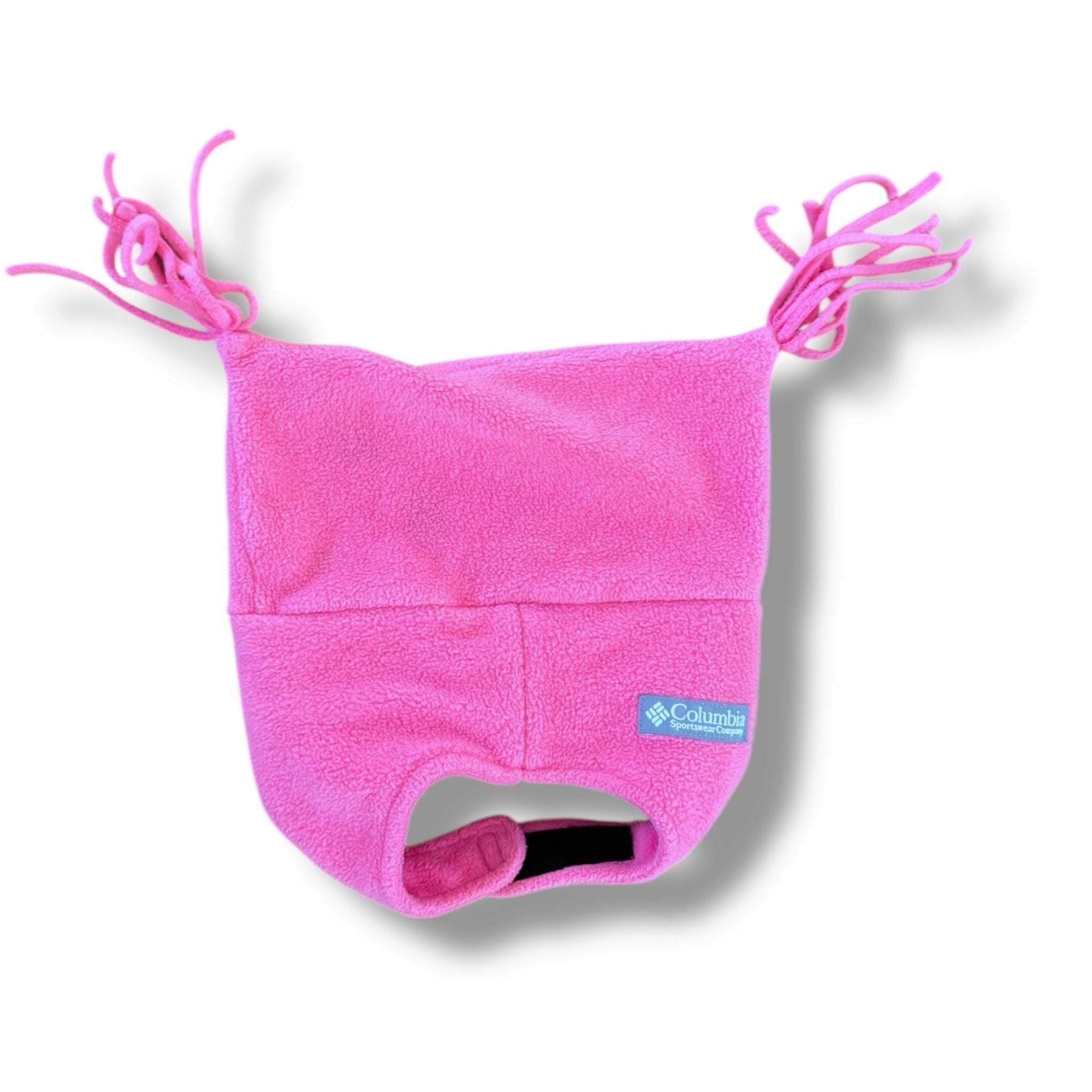 Size toddler O/S Columbia pink fleece hat with two tassels Default Title / Toddler / Girl