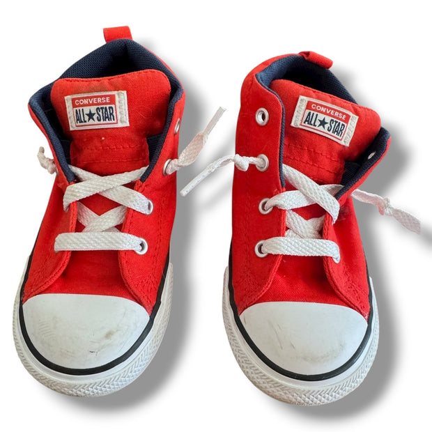 Size 10 toddler Converse red pull on sneakers-scuffing on toes Default Title / 10 / -