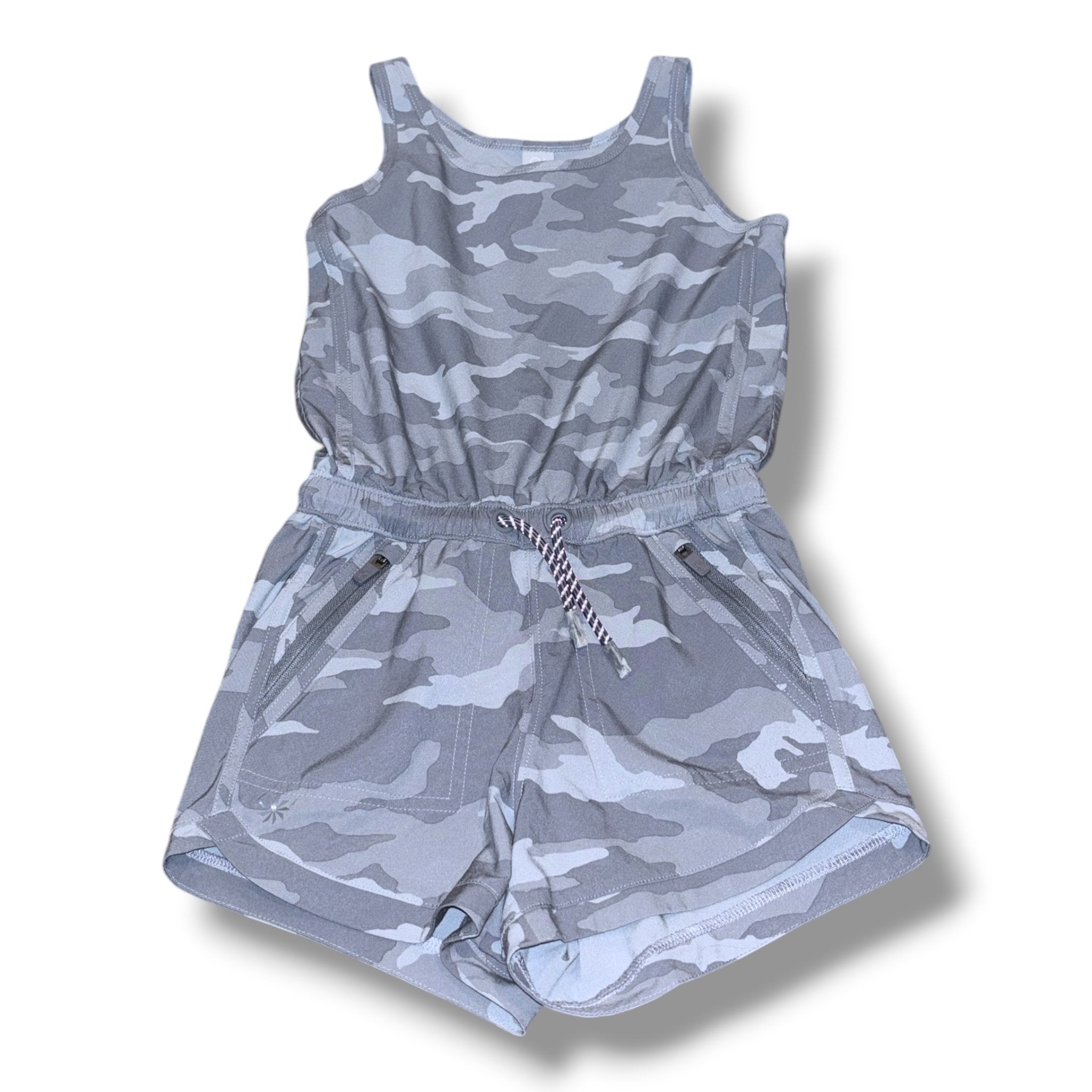 Size 6 (XS) Athleta gray camo performance romper Default Title / 6 / Girl