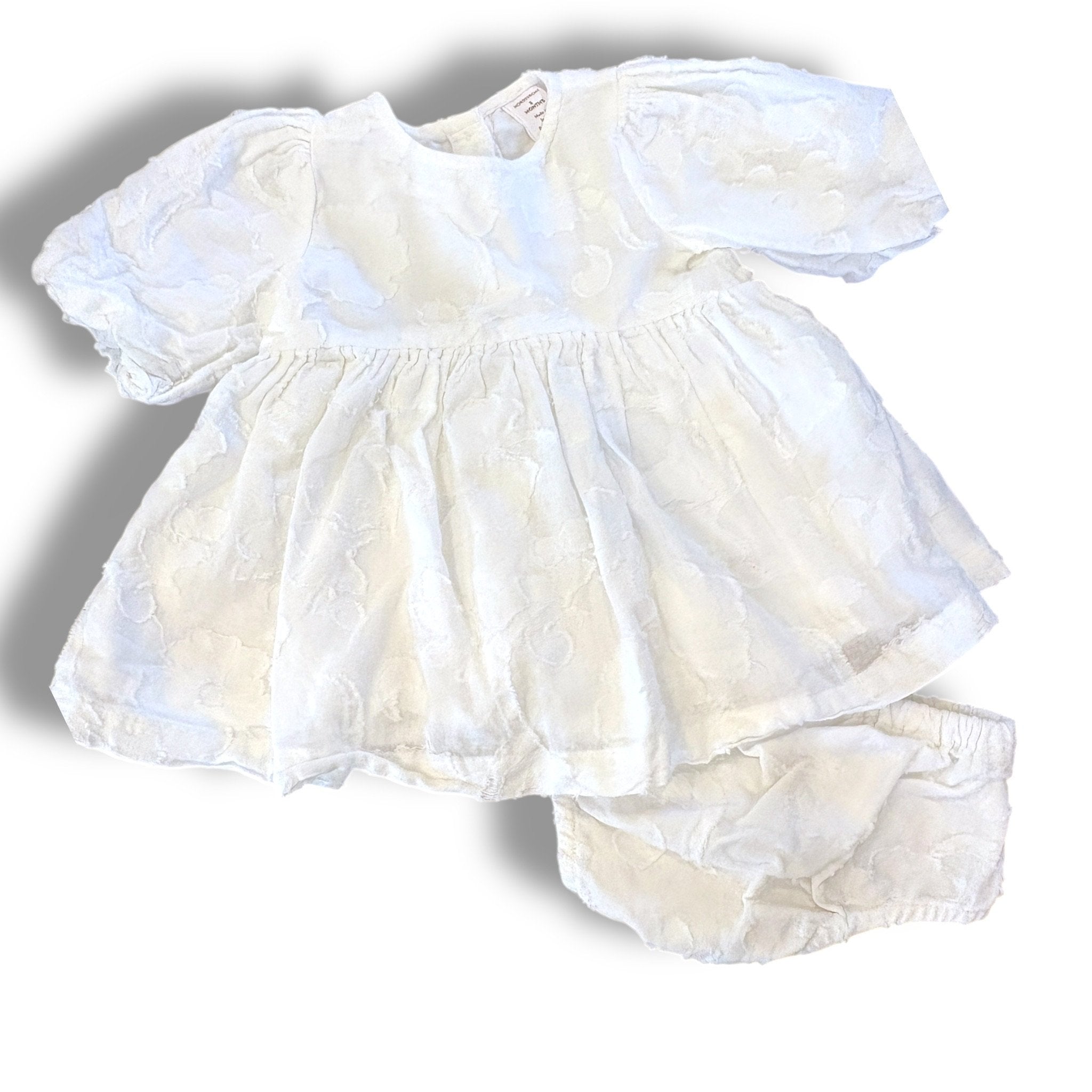 Size 3 month Nordstrom white dress with bloomers Default Title / 3 / Girl