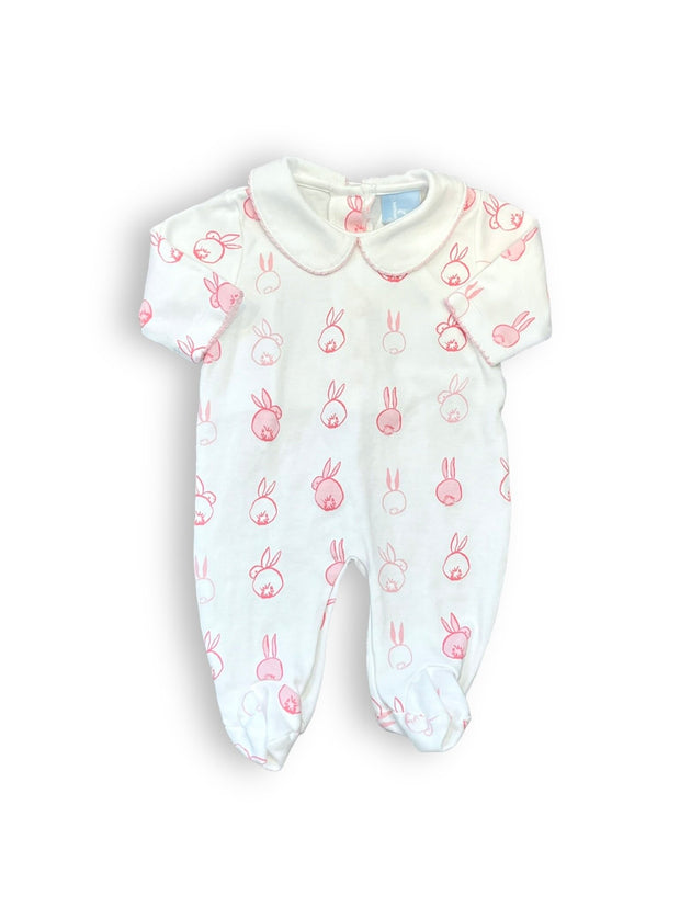Size 3 month Bella bliss pink bunny sleeper with collar Default Title / 3 / Girl