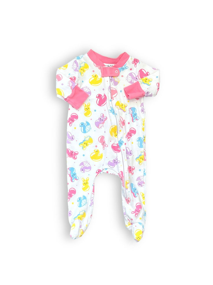 Size 3 month Magnolia baby peeps sleeper footie Default Title / 3 / Girl
