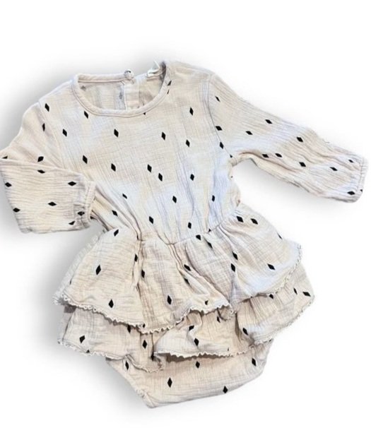 Size 2-3 Quincy Mae white/black bubble Default Title / 3-Feb / Girl