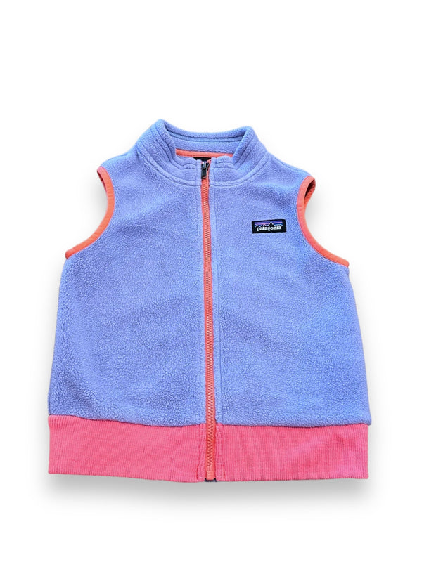 Size 6-12 month Patagonia purple polar bear vest Default Title / 6-12 month / -