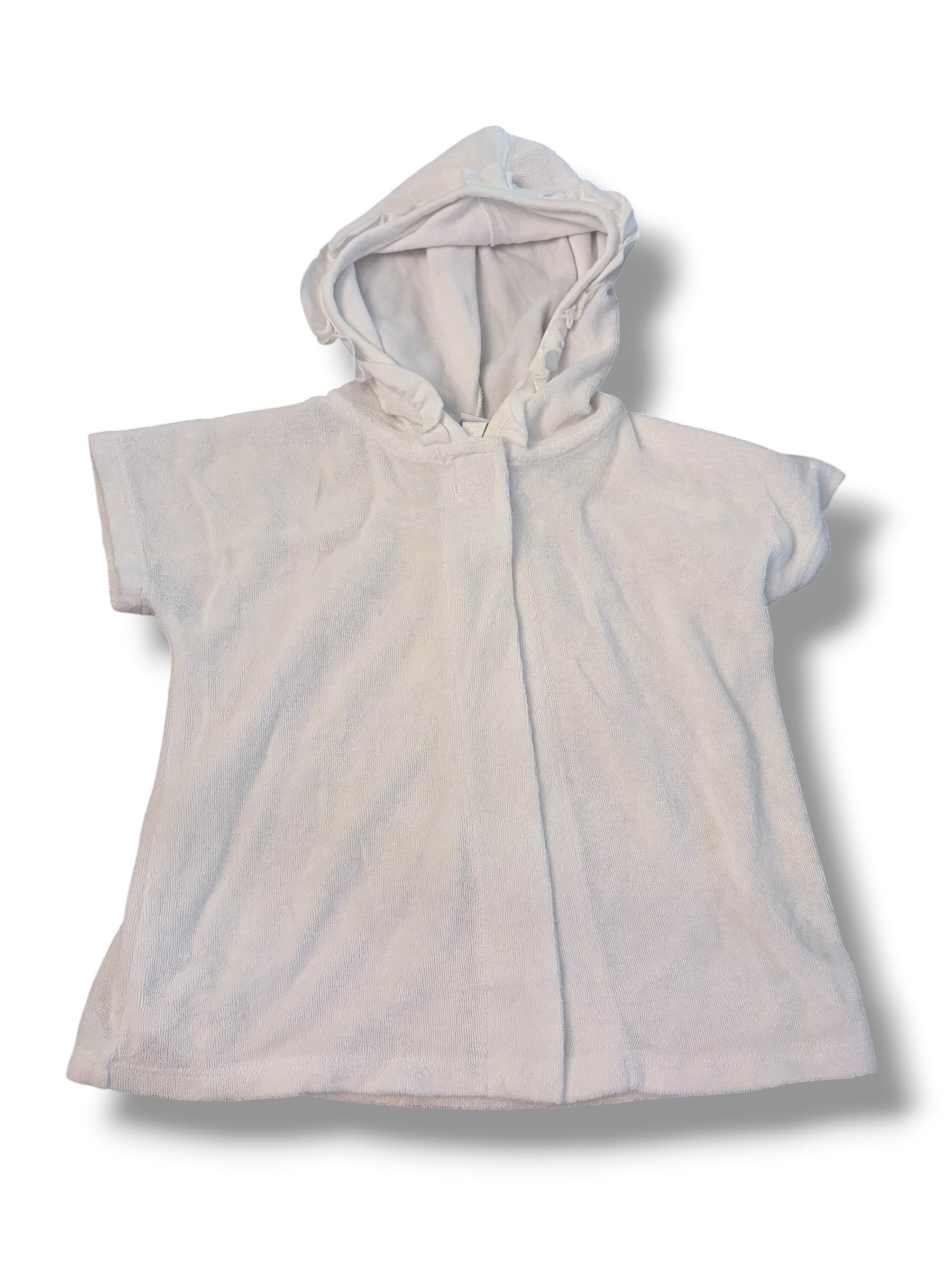 Size 24 month Florence Eiseman white terry hooded cover up Default Title / 2 / Girl