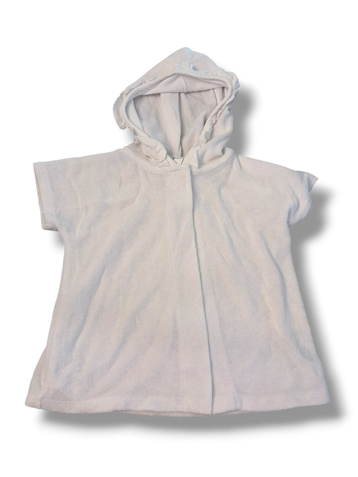 Size 24 month Florence Eiseman white terry hooded cover up Default Title / 2 / Girl