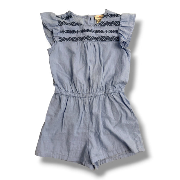 Size 5 Vineyard Vines blue romper with dark blue embroidery Default Title / 5 / Girl