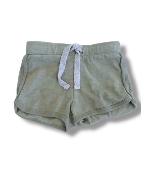 Size 1-2 Mini Mioche olive green pull on shorts Default Title / 2-Jan / Boy