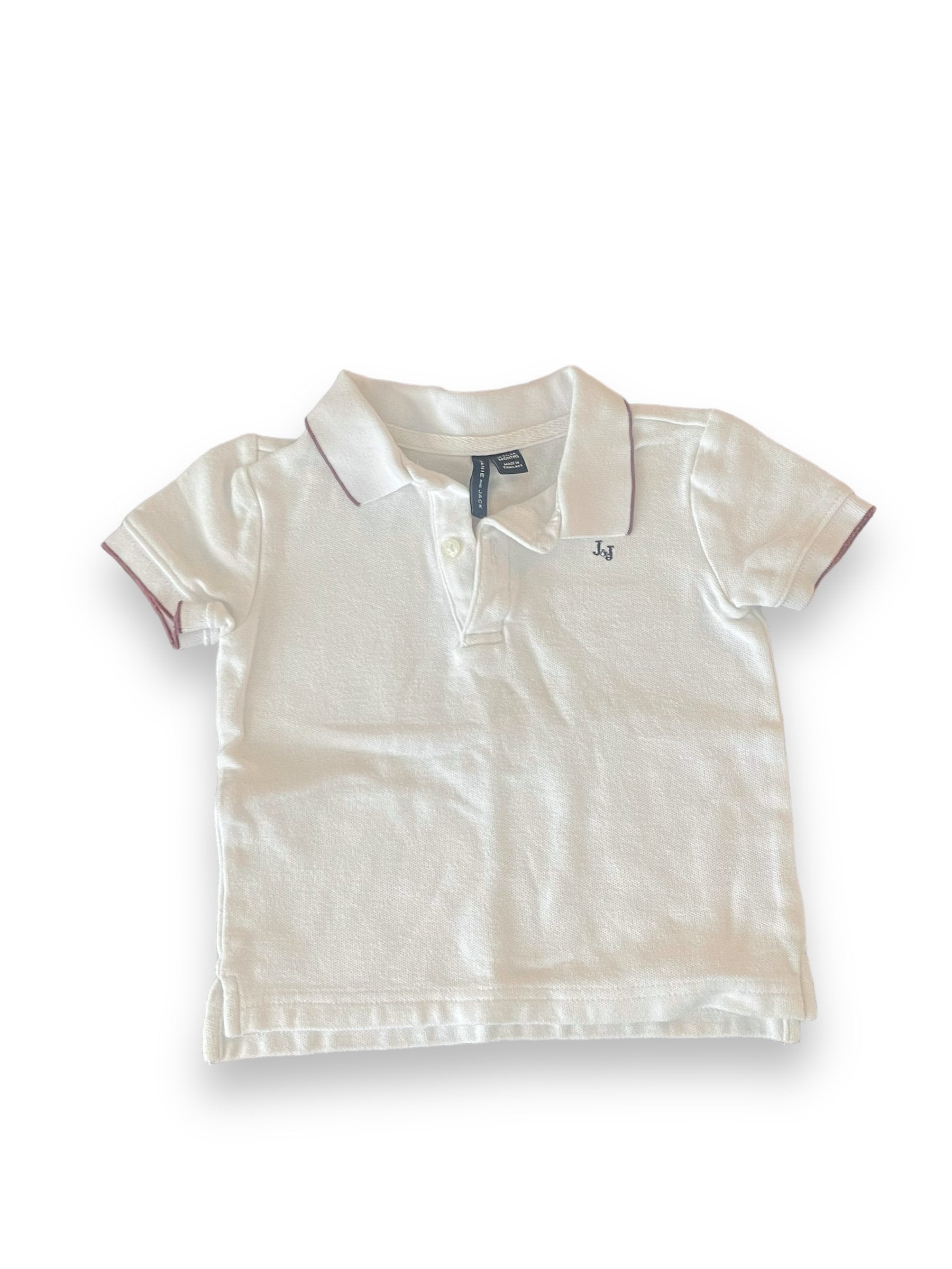 Size 18-24 months Janie and Jack white polo Default Title / 18-24 month / Boy