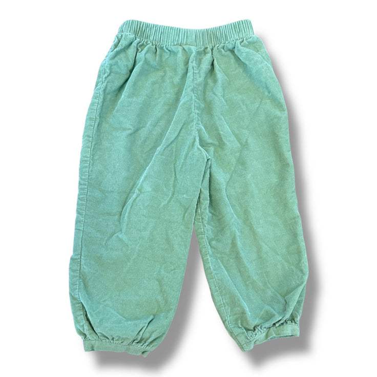 Size 24 month Little English green corduroy pull on pants Default Title / 2 / Boy