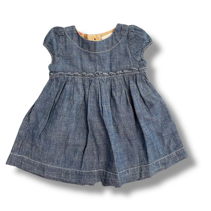 Size 6 month Burberry chambray dress Default Title / 6 month / Girl