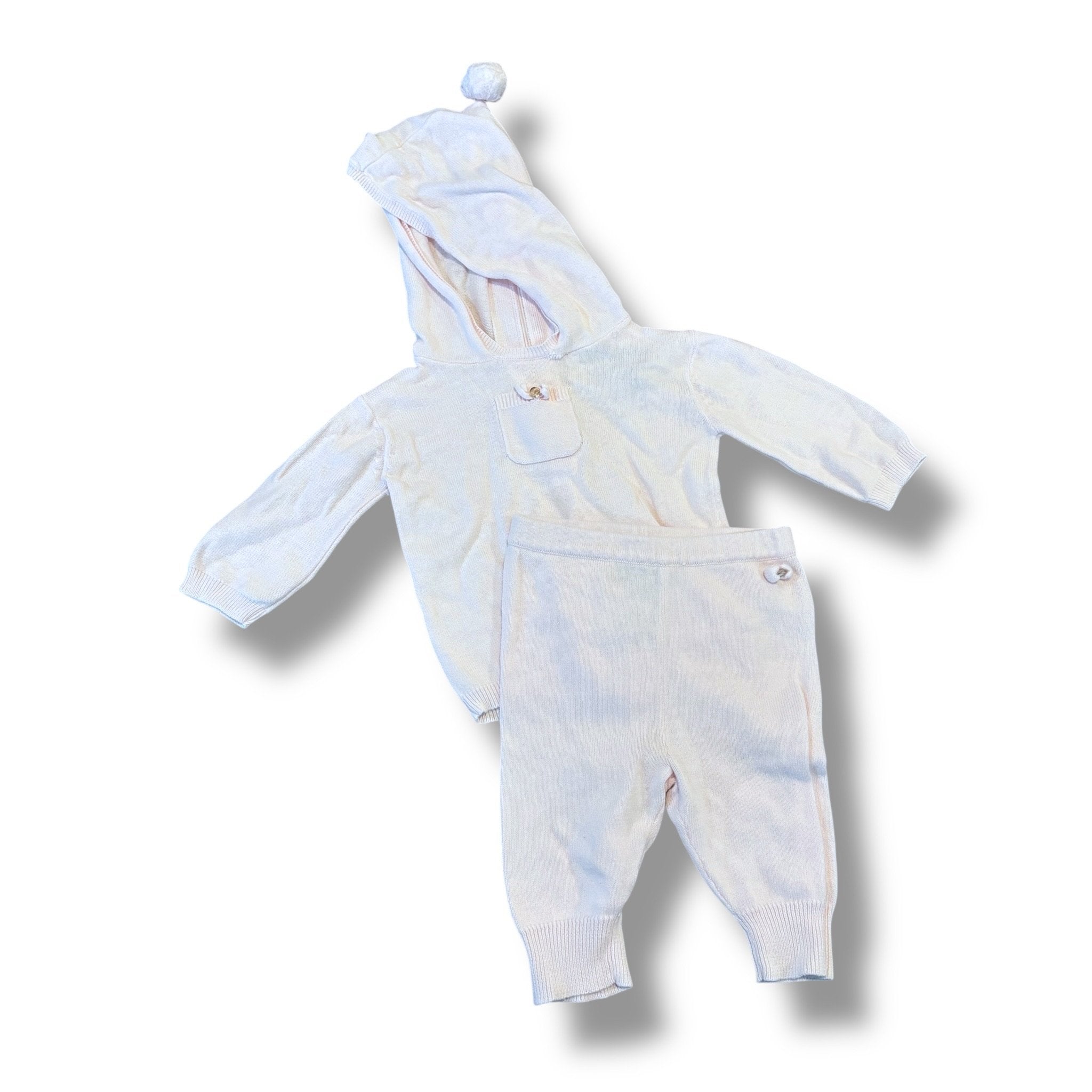 Size newborn Fred Bare pale pink set - hoodie w/ back zipper, pants Default Title / Newborn / Girl