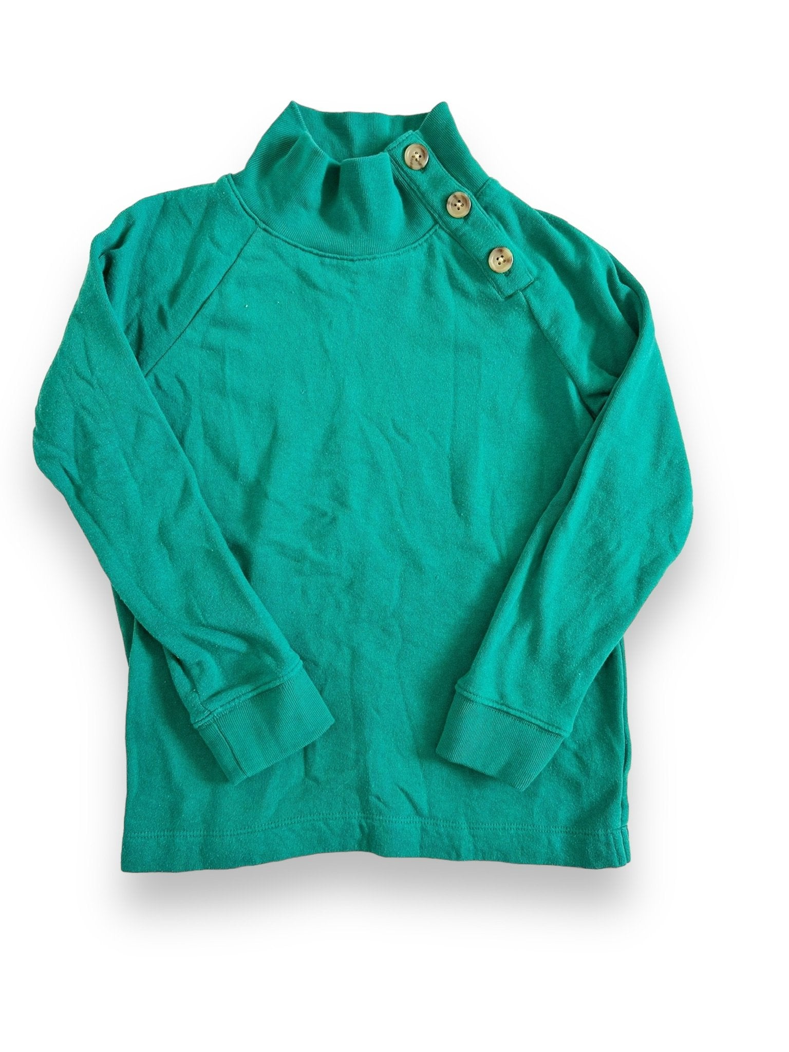 Size 8 Crewcuts green turtleneck sweatshirt with 3 buttons Default Title / 8 / Girl