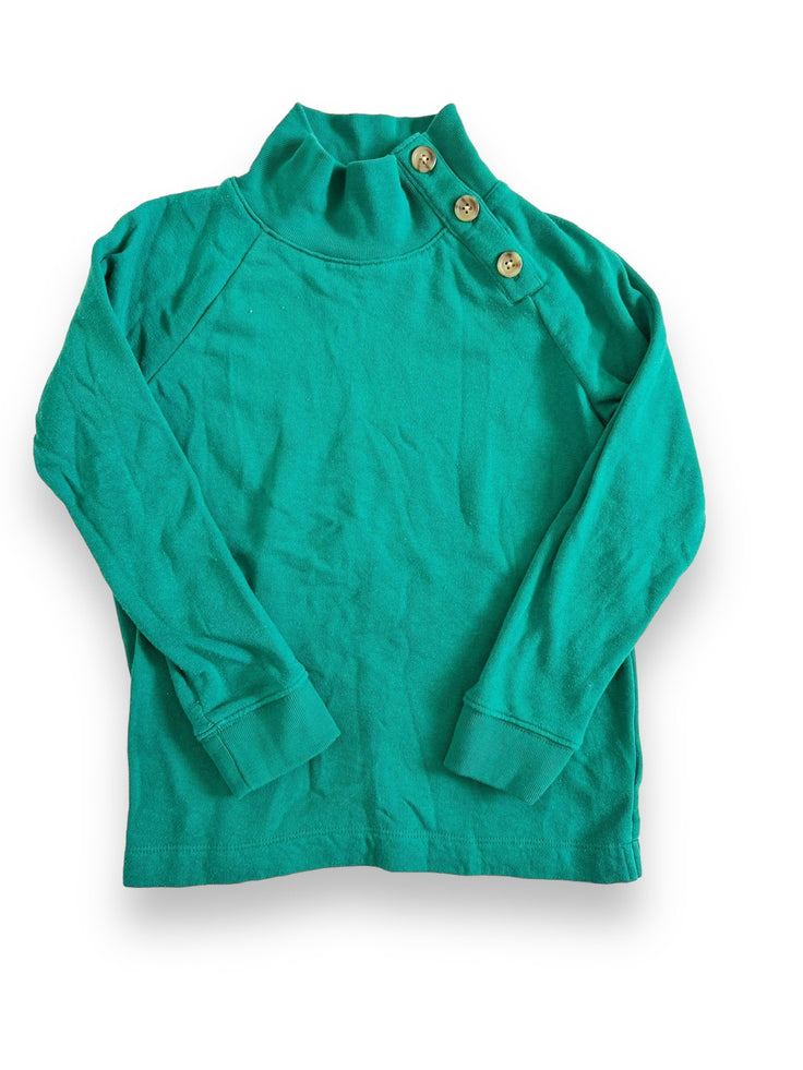 Size 8 Crewcuts green turtleneck sweatshirt with 3 buttons Default Title / 8 / Girl