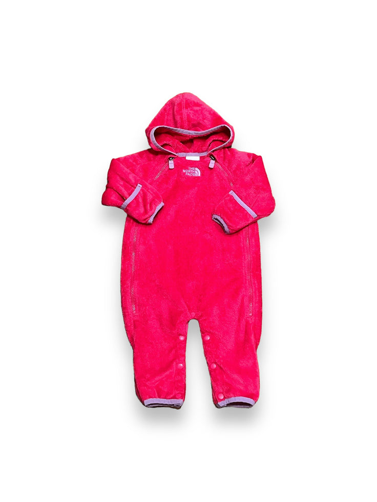 Size 3-6 month Northface pink with purple trim fleece bunting Default Title / 3-6 month / -