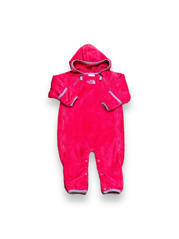 Size 3-6 month Northface pink with purple trim fleece bunting Default Title / 3-6 month / -