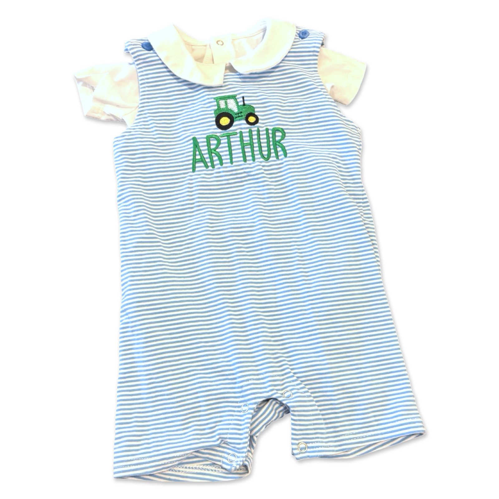 Size 18 month Jellybeans blue/white stripe short all with 
