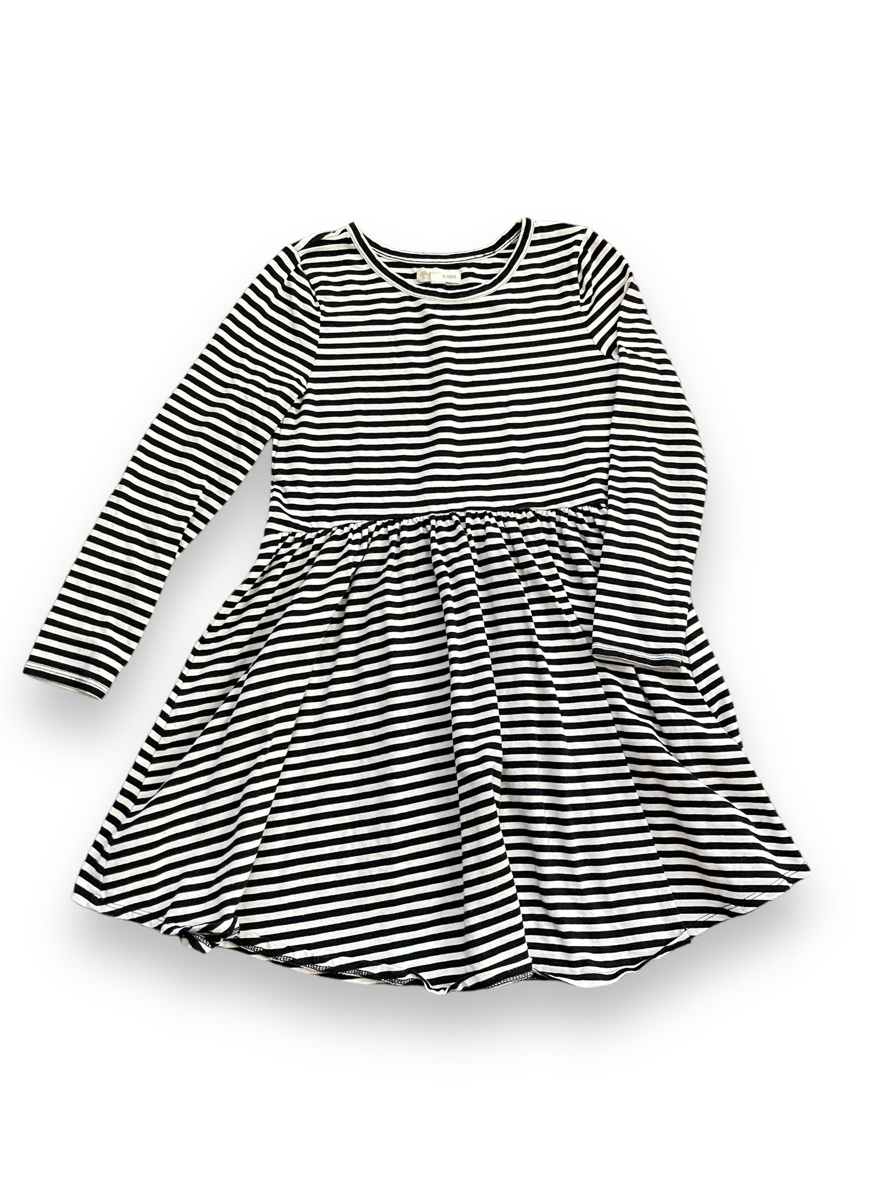 Size 8 Tucker and Tate black and white striped long sleeve dress Default Title / 8 / Girl