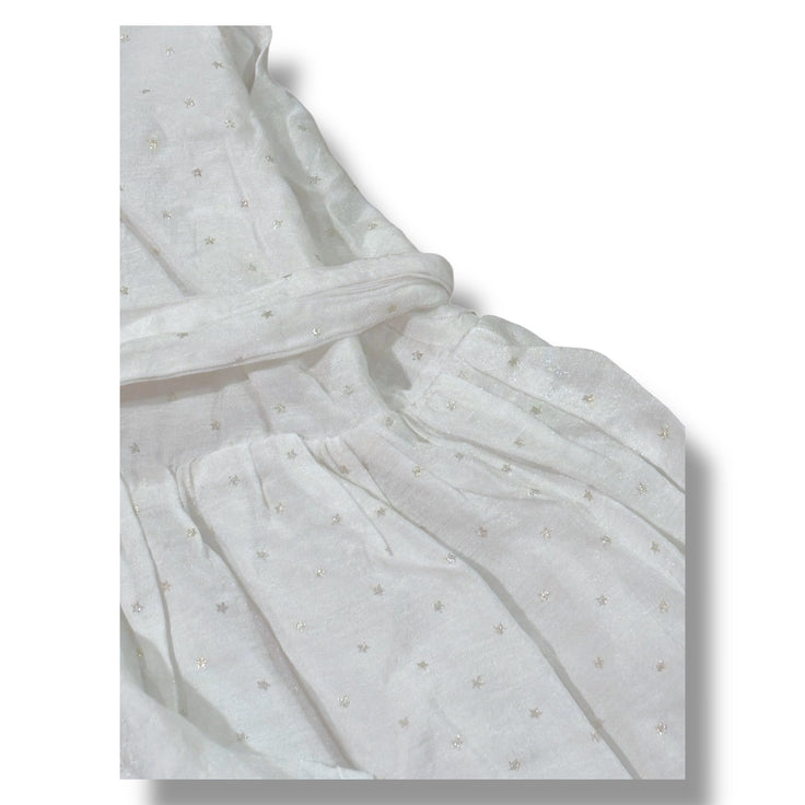 Size 4 Vignette white dress w/ tiny gold stars, bow in back Default Title / 4 / Girl