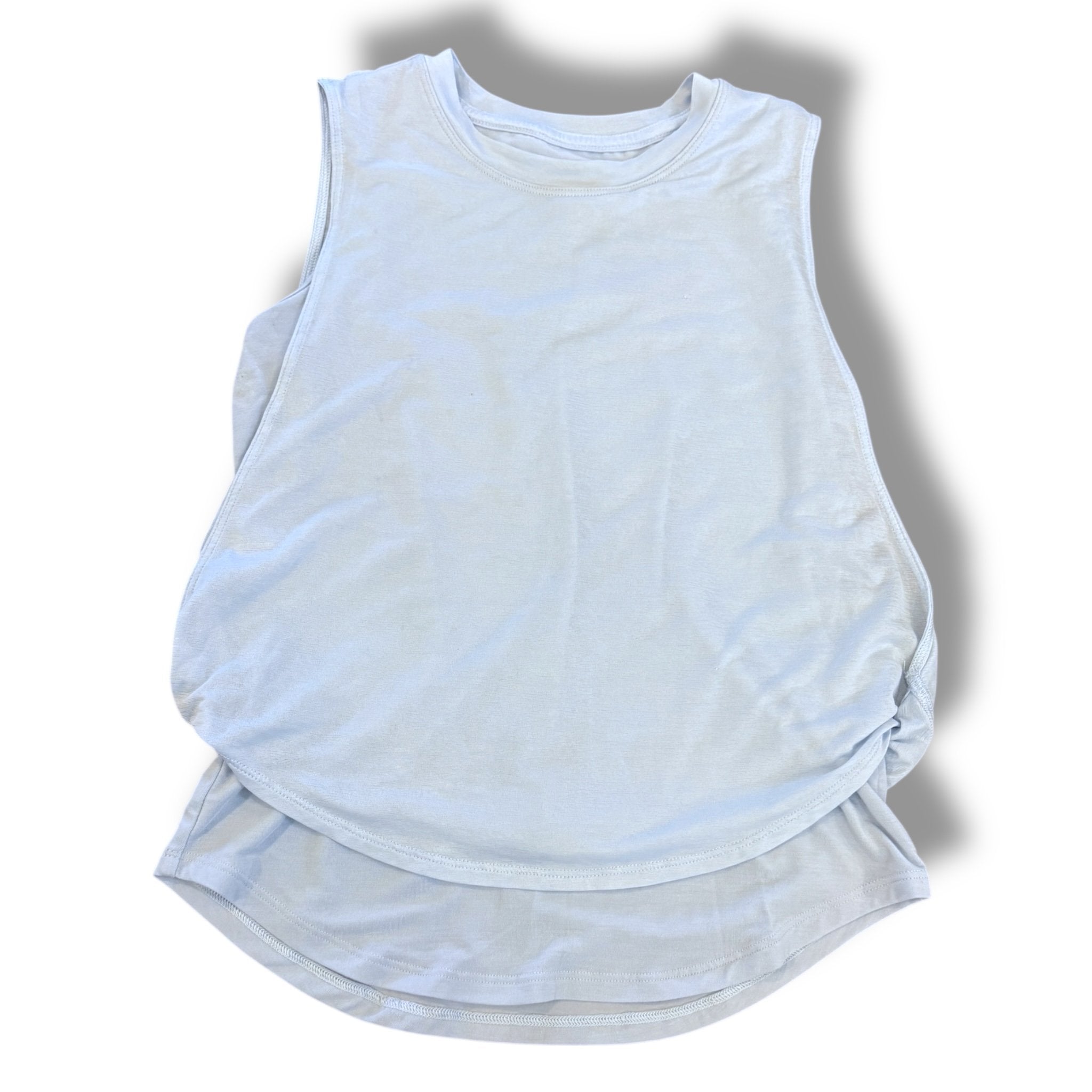 Size 7 Athleta light blue tank with layered hem Default Title / 7 / Girl