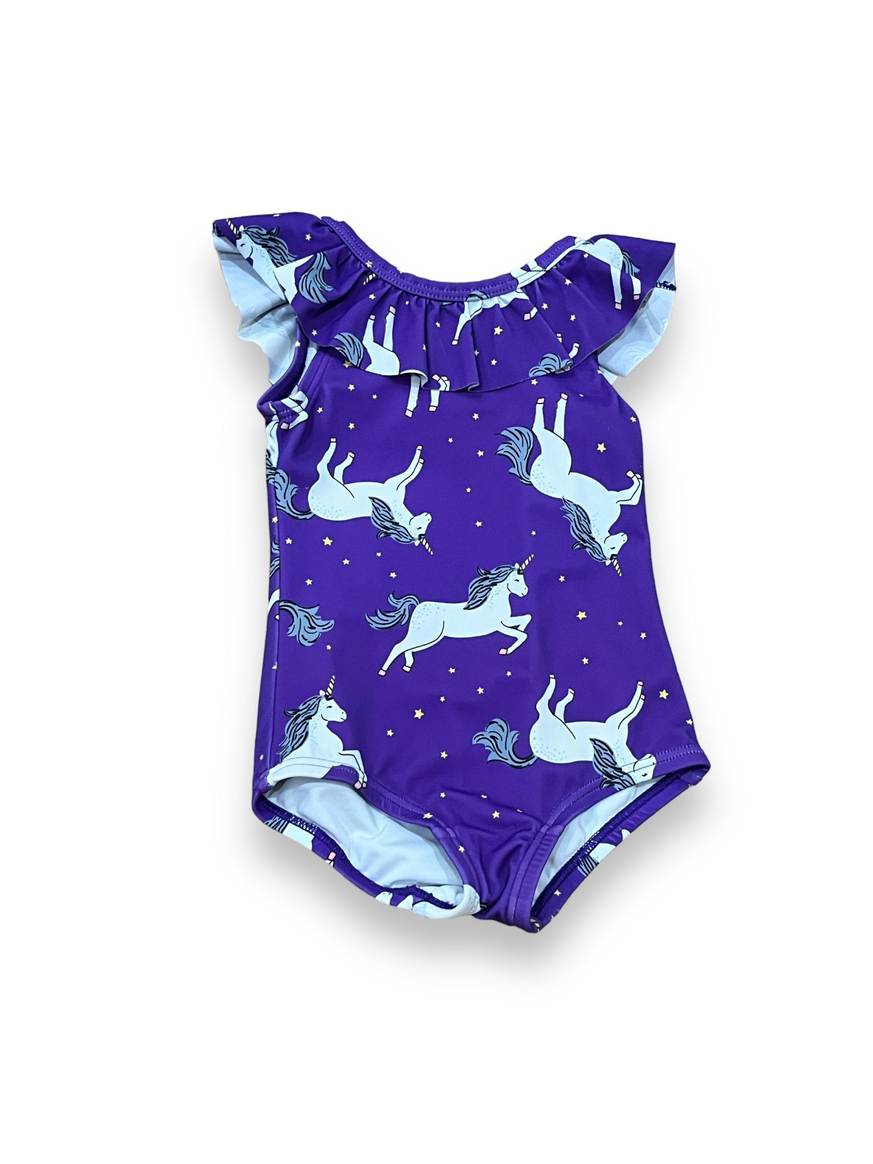 Size 18-24 month Hanna Andersson purple unicorn swimsuit Default Title / 18-24 month / Girl
