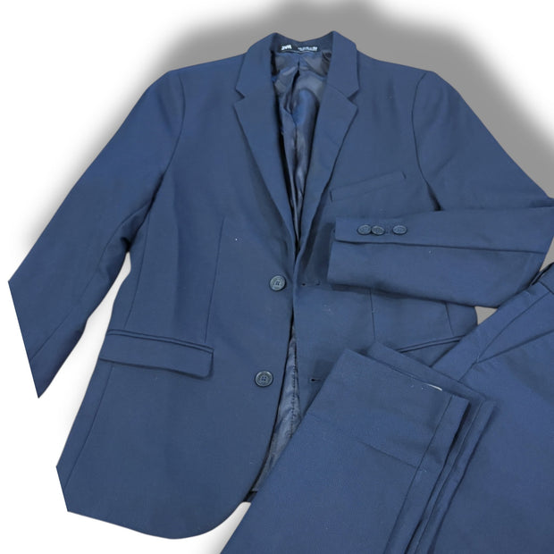 Size 11-12 Zara navy blazer suit jacket Default Title / 12-Nov / Boy