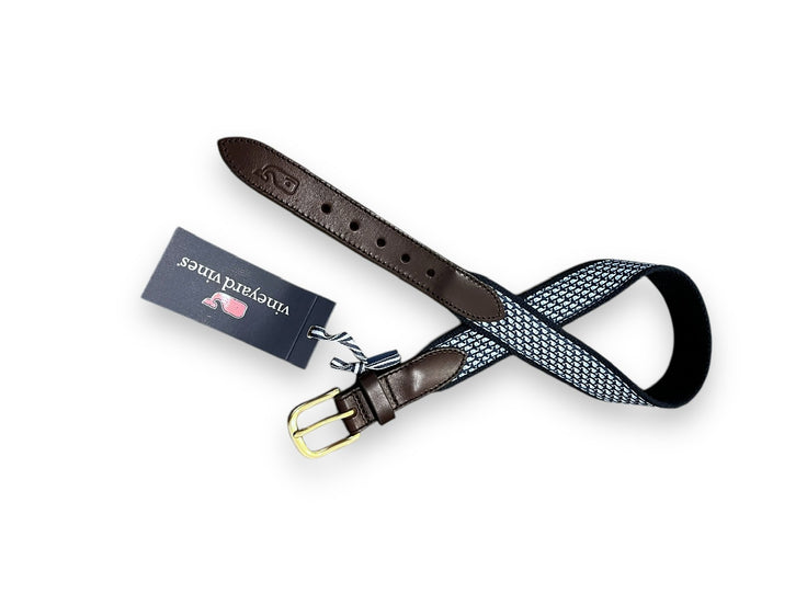 Size 24 Vineyard Vines navy and light blue whale belt- NWT (retails $42) Default Title / 2 / -