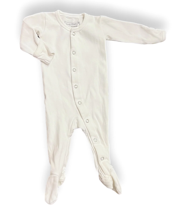 Size 0-3 month loved baby white sleeper Default Title / 0-3 month / Boy