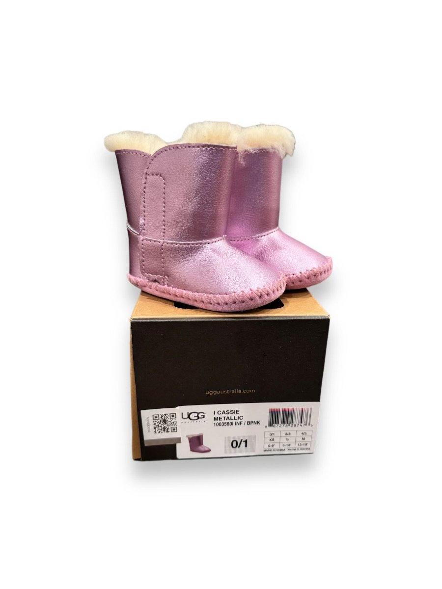 size 0/1 UGG Cassie Metallic bright pink booties NWT Default Title / 0-1 / -