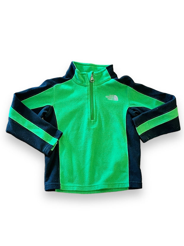 Size 3 Northface green/back fleece quarter zip Default Title / 3 / -