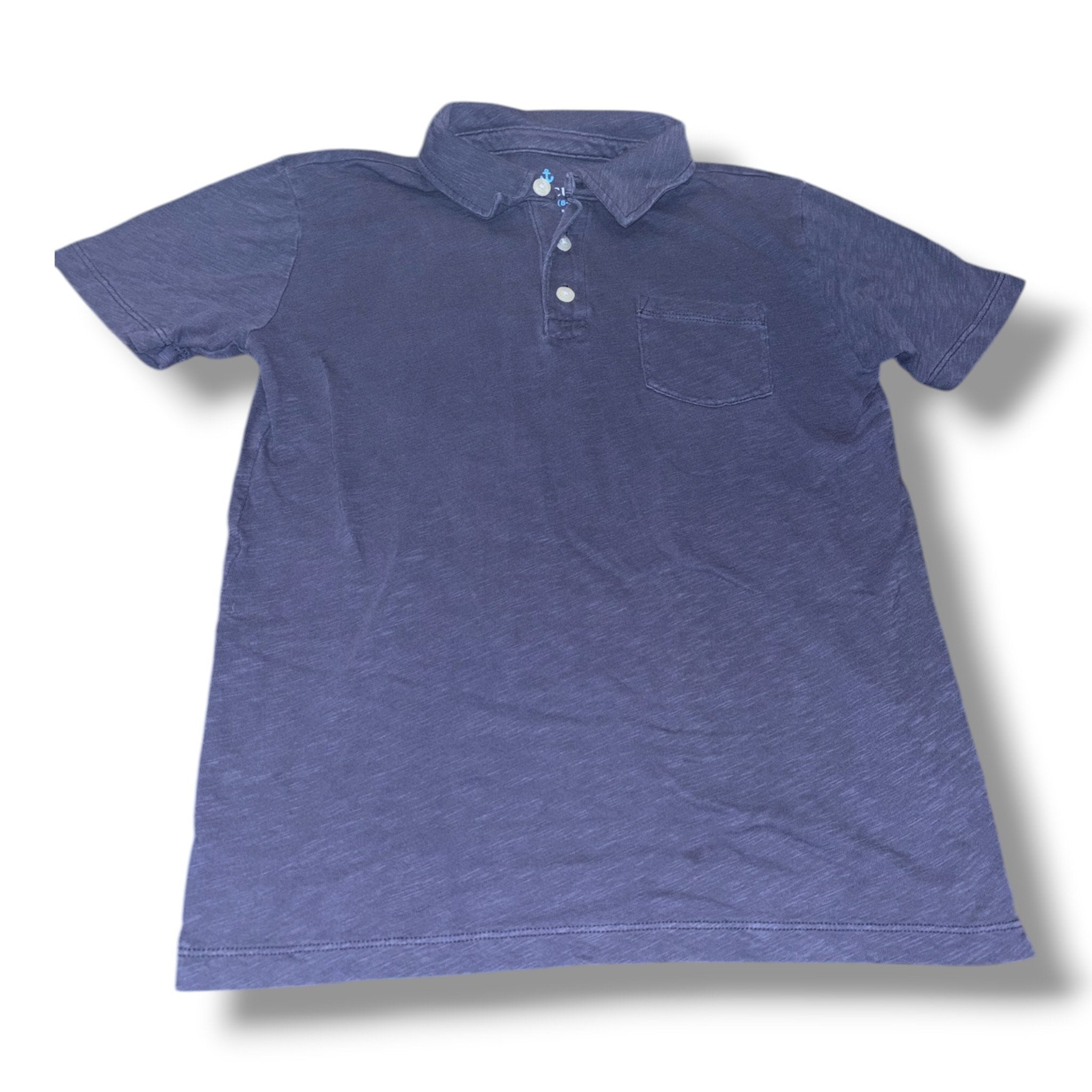 Size 8-9 (M) Crewcuts navy slub pocket polo Default Title / 9-Aug / Boy