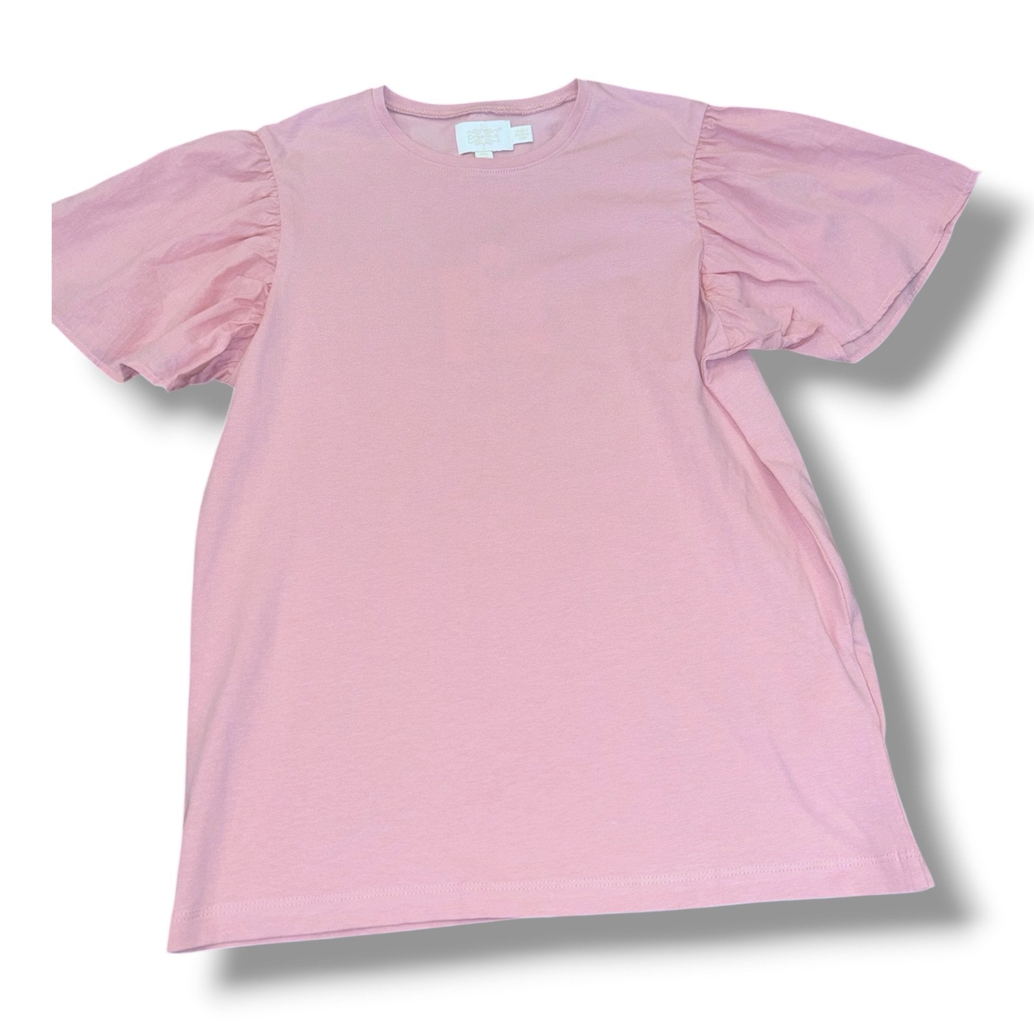 Size 12 Creamie light pink top w/ flutter sleeves NWT Default Title / 12 / Girl