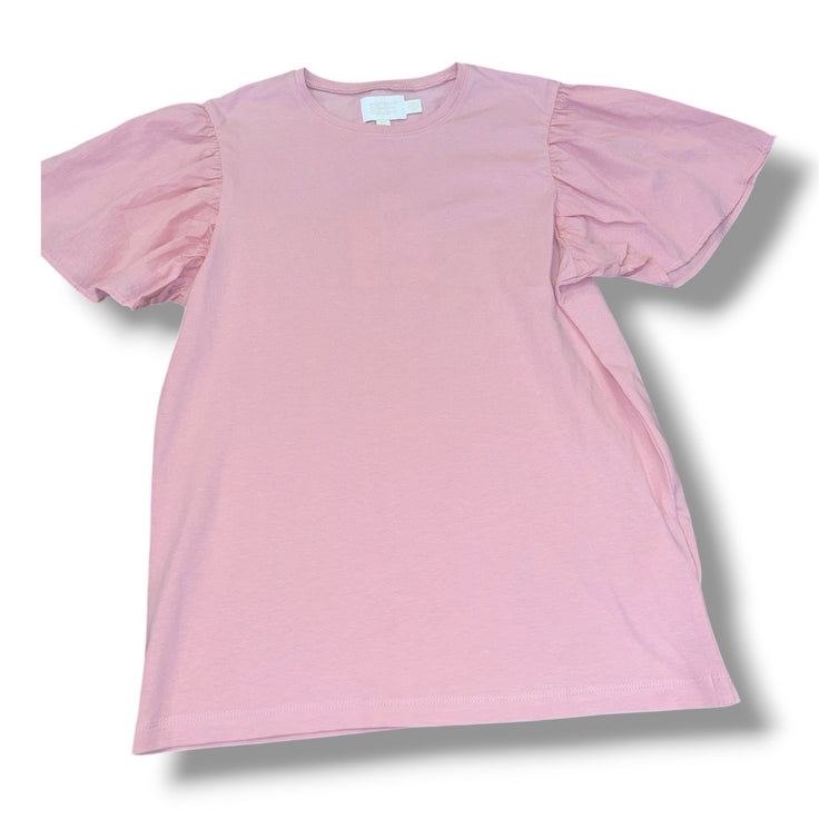 Size 12 Creamie light pink top w/ flutter sleeves NWT Default Title / 12 / Girl