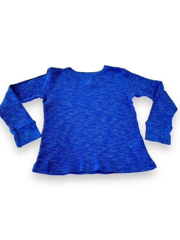 Size 4-5 Peek blue waffle long sleeve Default Title / 5-Apr / Boy