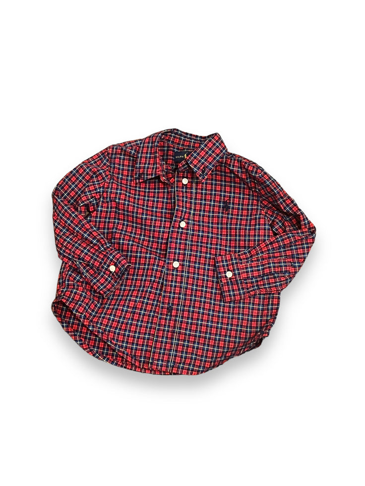 Size 24 month Ralph Lauren red/green plaid button up Default Title / 2 / Boy