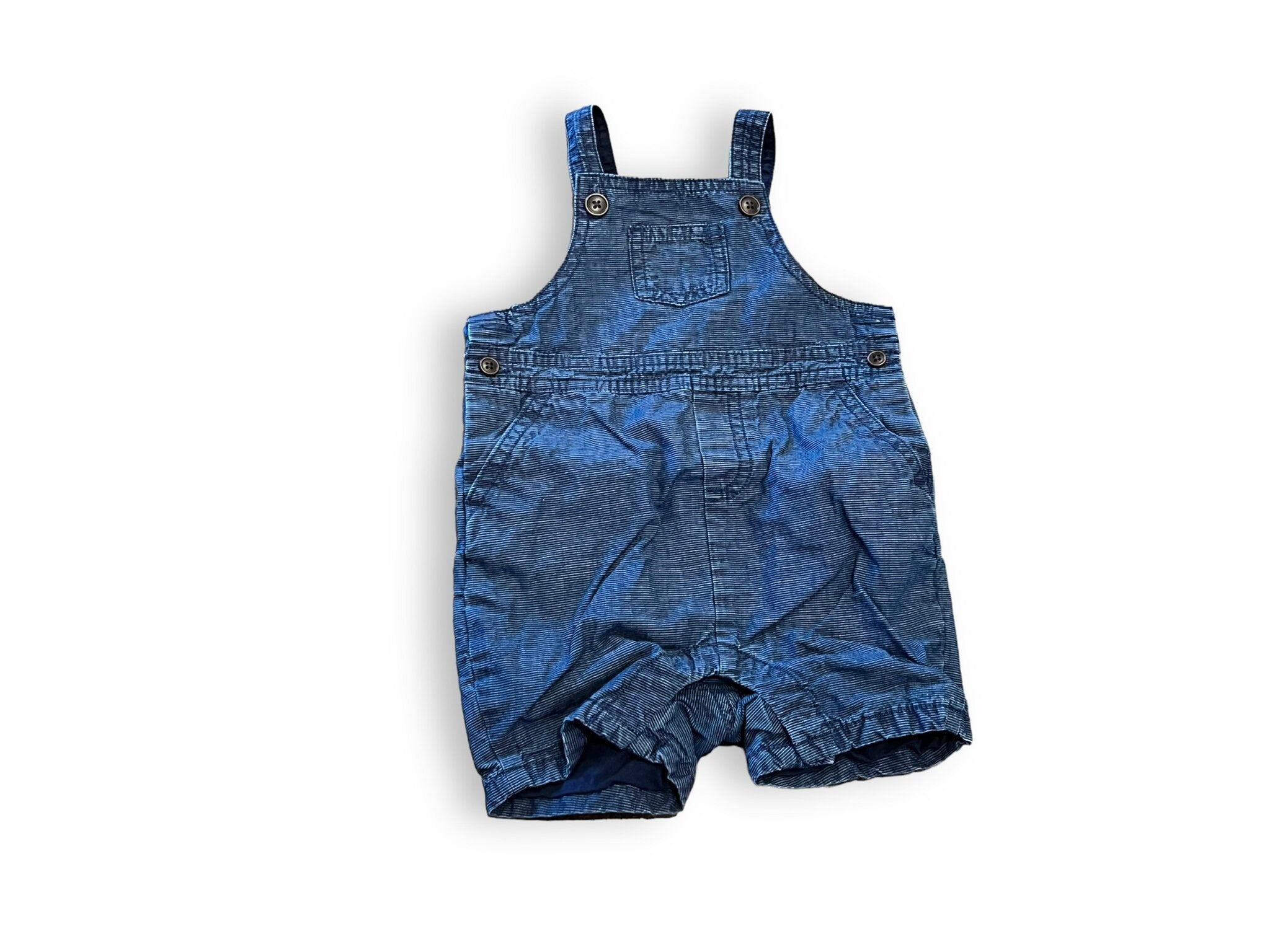 Size 6-12 month Janie and Jack dark blue short overalls Default Title / 6-12 month / Boy