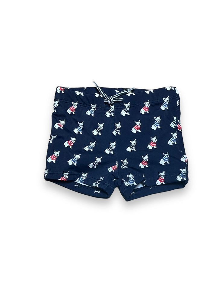 Size 3-6 month Janie and Jack navy dog swim trunks Default Title / 3-6 month / Boy