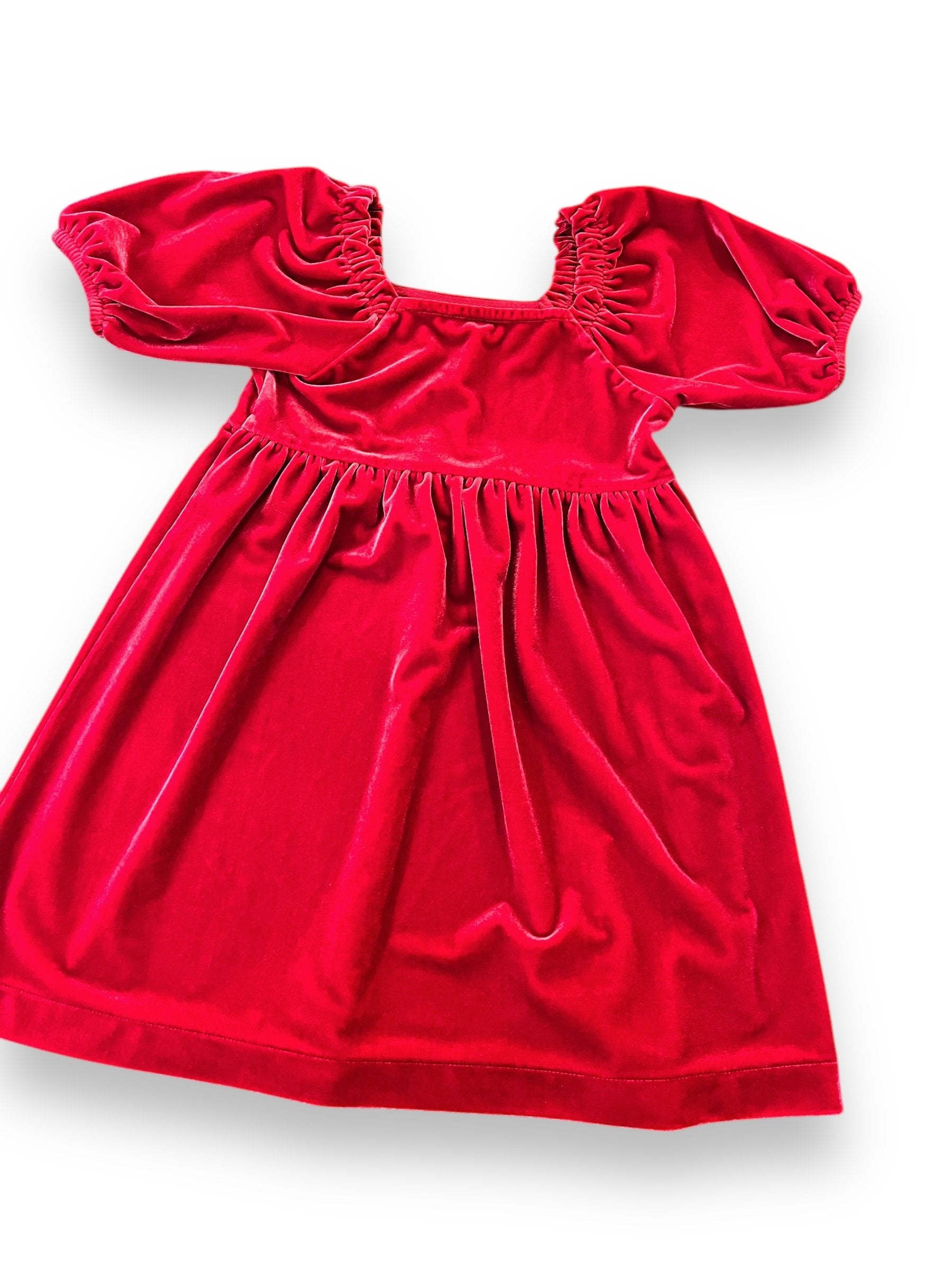 Size 6 Crewcuts Red Short Sleeved Dress Default Title / 6 / Girl
