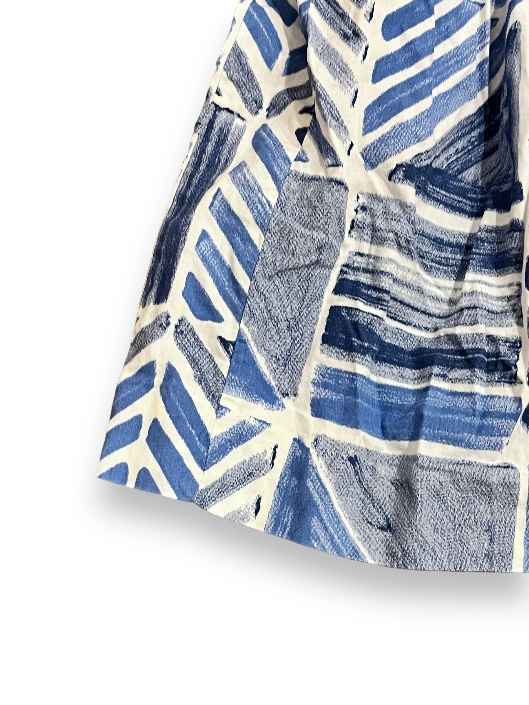 Size 2 Tea Collection blue white tank pattern block dress Default Title / 2 / Girl