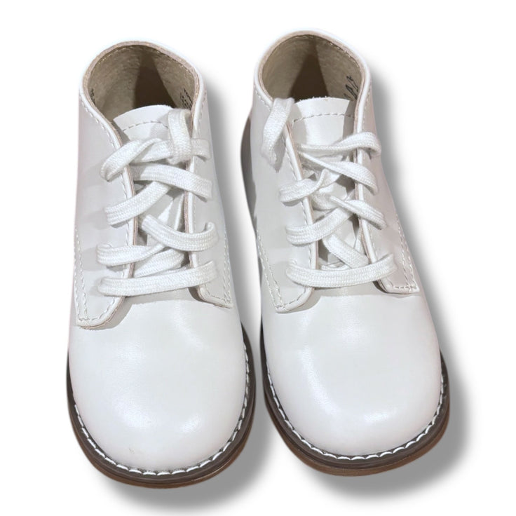 Size 6.5 Footmates white high top dress shoes Default Title / 6.5 / -