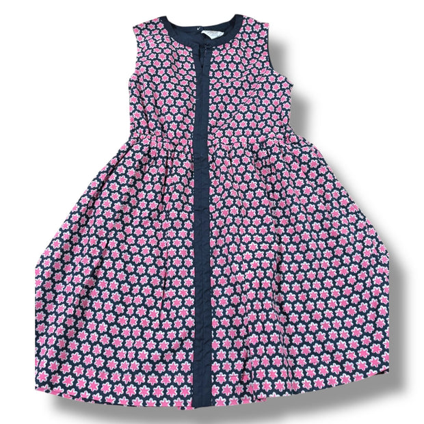 Size 8 Crewcuts navy dress w/ magenta stars Default Title / 8 / Girl