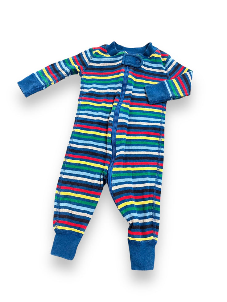 Size 3-6 month Hanna Andersson Blue Striped Sleeper Default Title / 3-6 month / Boy